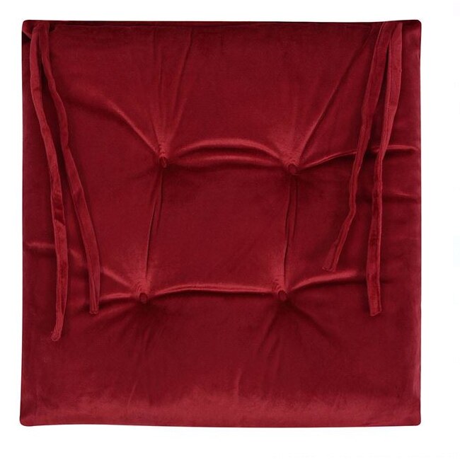 Perna Scaun Decorativa Bordeaux Rosu Velvet 38x38cm