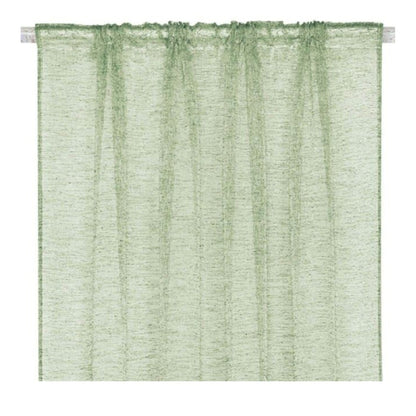 Perdea decorativa, cu banda, poliester, verde menta, 140x260cm