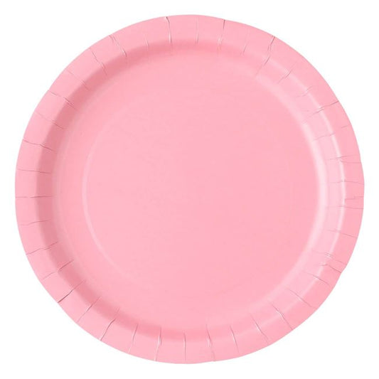 Farfurii din Carton Roz 18cm - 10buc