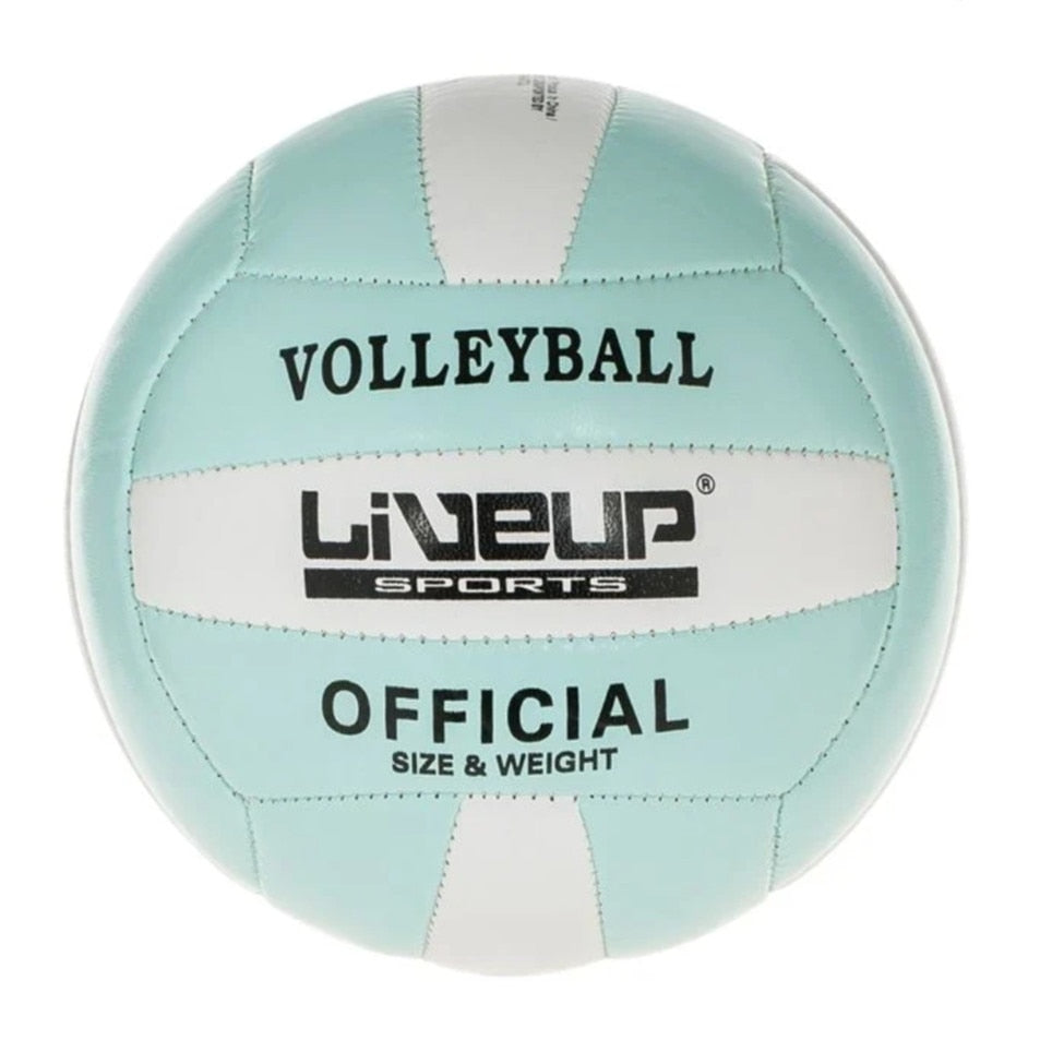 Minge de volei, LiveUp, mini, alb/verde deschis, Nr.2, 13.3~13.7cm