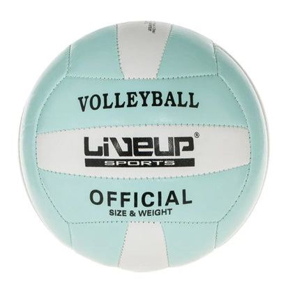 Minge de volei, LiveUp, mini, alb/verde deschis, Nr.2, 13.3~13.7cm