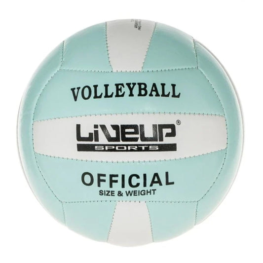 Minge de volei, LiveUp, mini, alb/verde deschis, Nr.2, 13.3~13.7cm