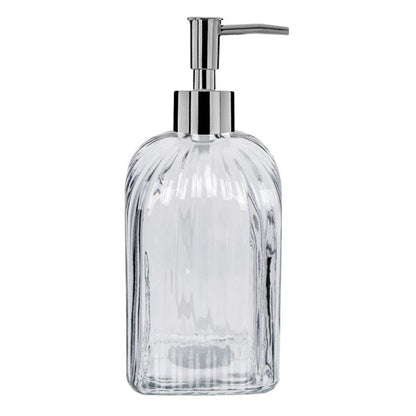 Dozator sapun lichid ISj1498, Sticla, 500 ml, H 20 cm, Negru