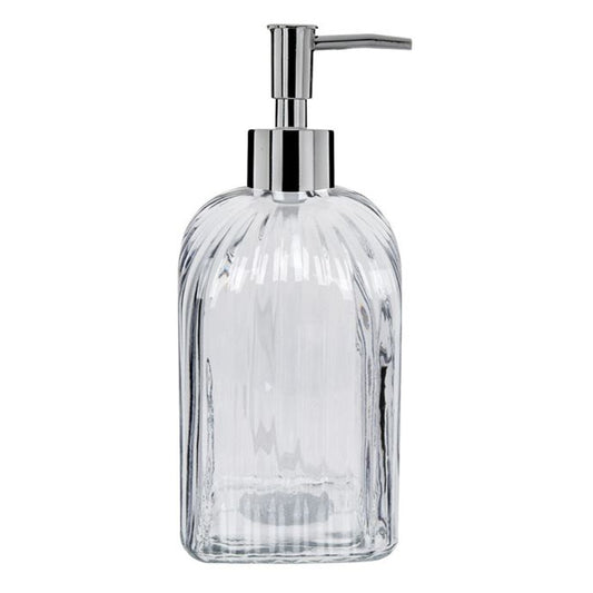 Dozator sapun lichid ISj1498, Sticla, 500 ml, H 20 cm, Negru