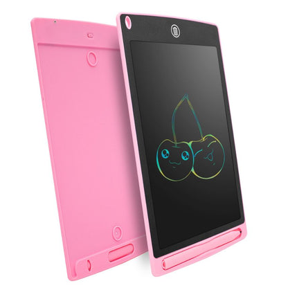 Tableta digitala color LCD Panel, 10 inch, pentru scris si desenat, 27 cm, roz, 3 ani+