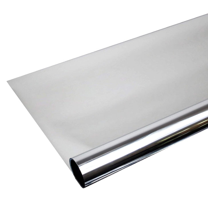 Folie Oglinda Reflexiva pentru Geamuri Interioare Protectie Solara UV 40x200 cm