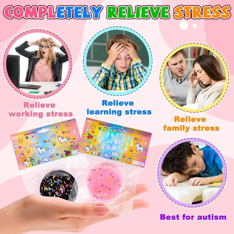 Set 2 Jucarii Squishy Biscuit, Jucarii de Relaxare Taba, Design Realist, Material Ultra-Mou, Dimensiune Mica