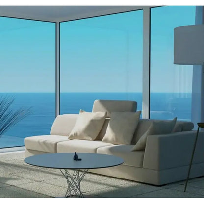 Folie Decorativa Pentru Geamuri, cu Efect de Oglinda Pentru Intimitate si Protectie Solara, Albastru, 60 x 300 cm, BZRSH