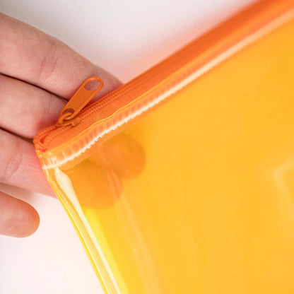 Portfard de Vara Portocaliu Fluo Transparent "FUN SUN" 29x21cm