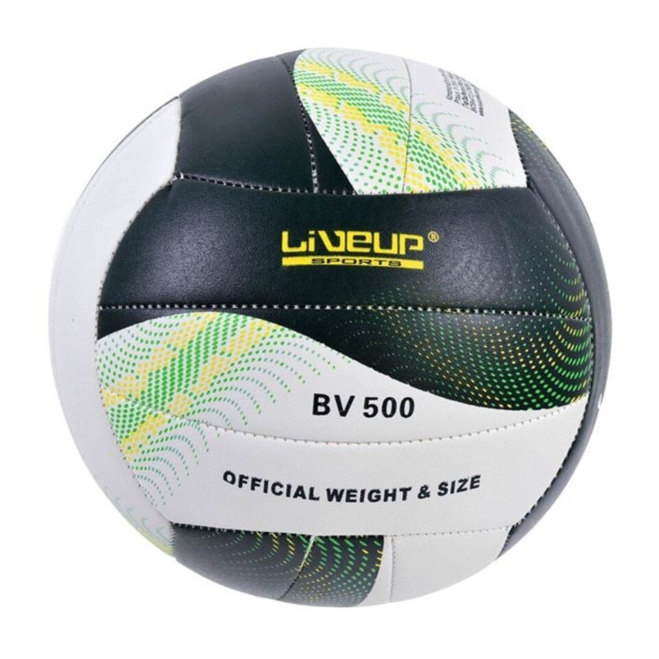 Minge de volei, PVC, negru/alb, Nr.5, 20.7~21.3cm