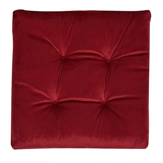 Perna Scaun Decorativa Bordeaux Rosu Velvet 38x38cm