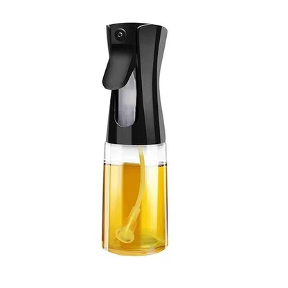 Sticla cu Jet pentru Ulei, Otet si Sosuri, 300 ml, reincarcabila, Transparent/Negru