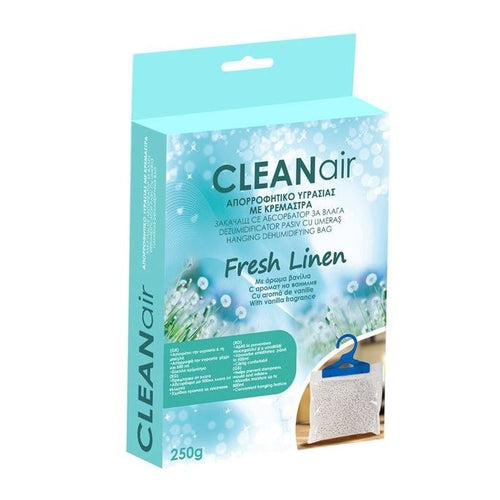 Absorbant de umiditate pentru dulap si sertare, parfum fresh linen, 250 g
