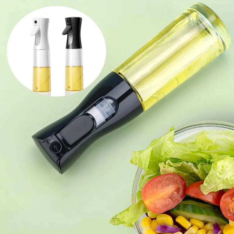 Sticla cu Jet pentru Ulei, Otet si Sosuri, 300 ml, reincarcabila, Transparent/Negru