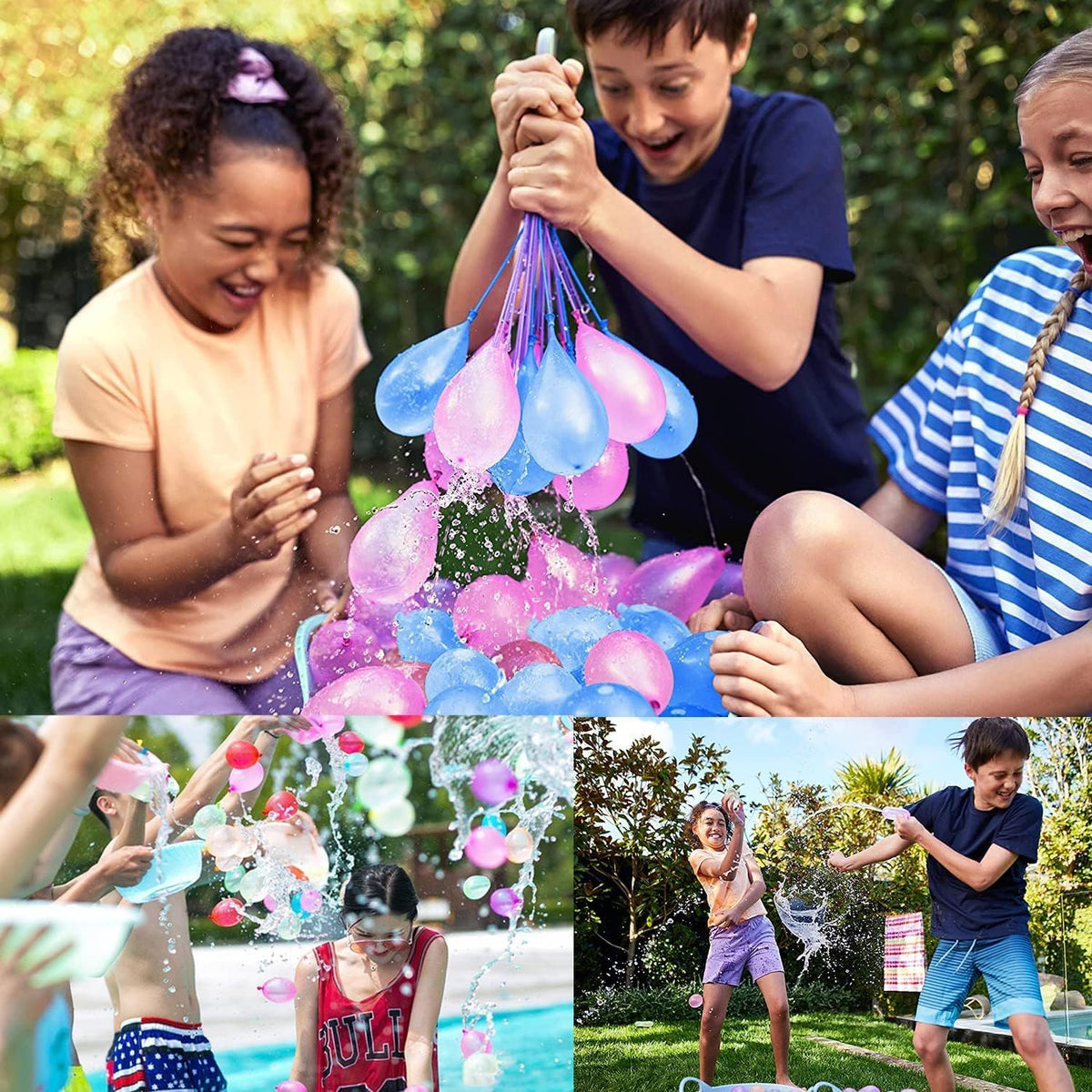 Set Baloane de Apa, Biodegradabile, Multicolor,222buc