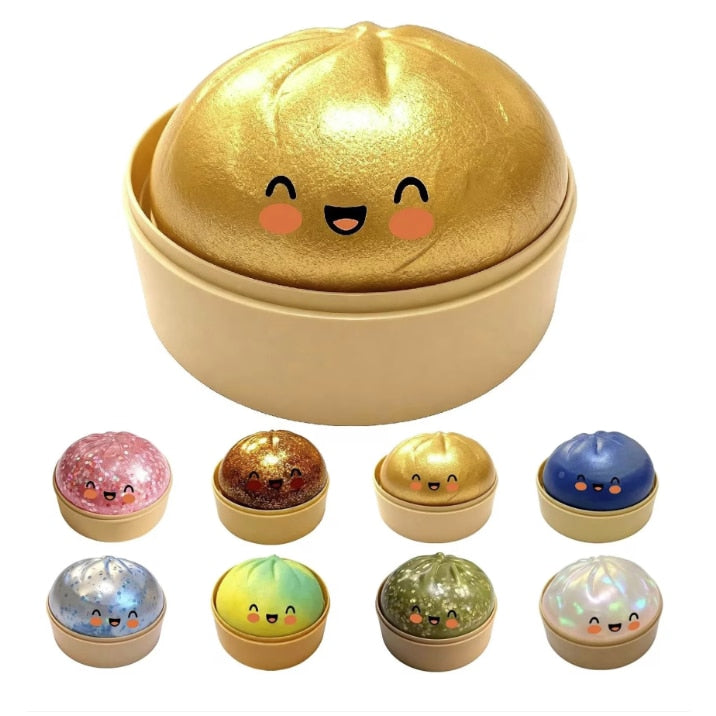 Squishy dumpling cu sclipici