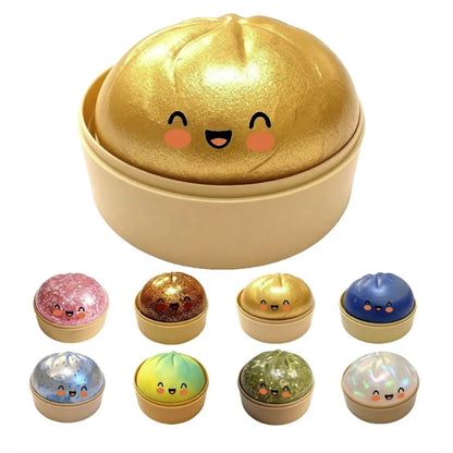 Squishy dumpling cu sclipici