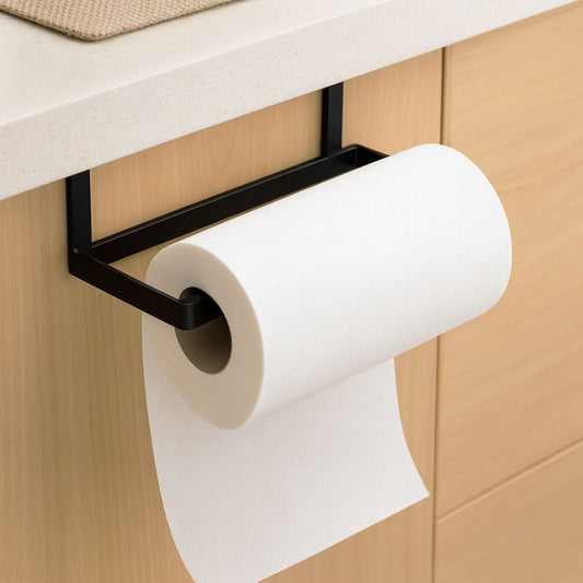 Suport Metalic Negru pentru Hartie de Bucatarie 26cm