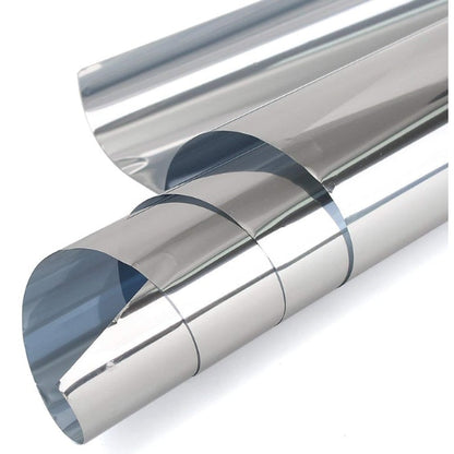 Folie Oglinda Reflexiva pentru Geamuri Interioare Protectie Solara UV 40x200 cm