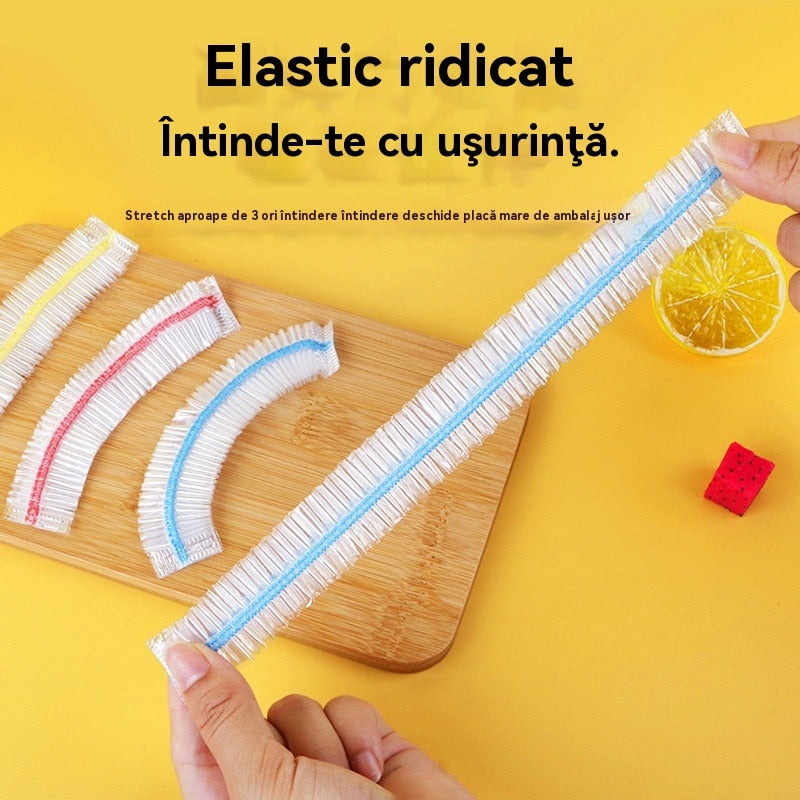 Saci de pastrare proaspete, 100 de pachete, pungi de folie alimentara - Capace de depozitare a alimentelor Capace, capace uni