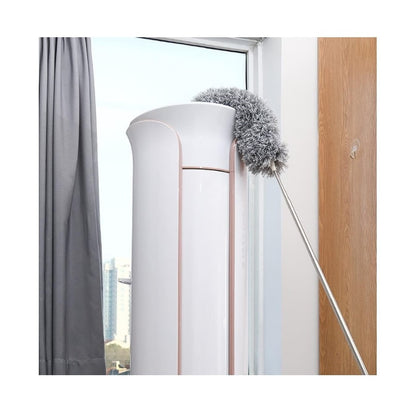Pamatuf telescopic pentru praf si paianjeni, gri, maner extensibil pana la 250 cm