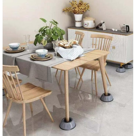 Set 4 picioare tip tampoane anti-zgomot antiderapante tip suport pentru masina de spalat cu VENTUZA