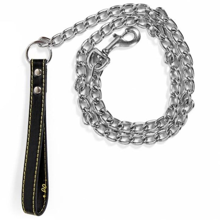 Lant pentru caini, cromat, lungime 120 cm