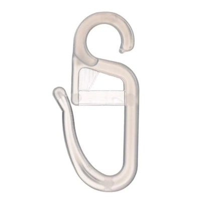 Carlige pentru perdea, plastic, transparent, 50buc
