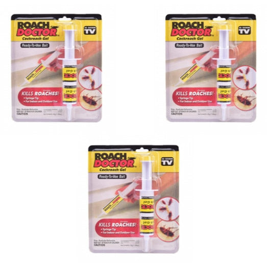 Set X 3 seringi Gel Solutie, insecticide impotriva gandacilor, Roach Doctor