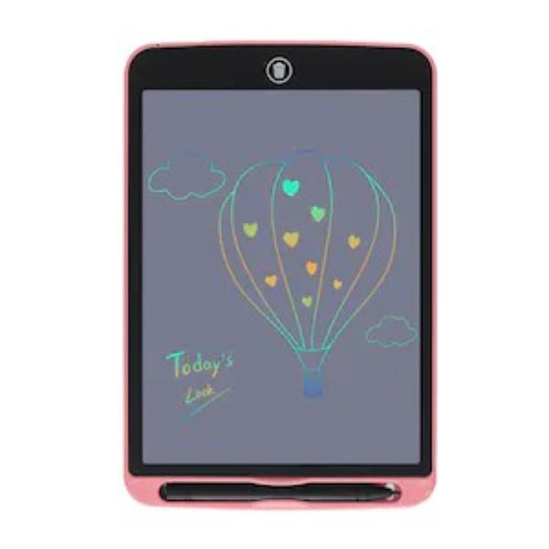 Tableta digitala color LCD Panel, 10 inch, pentru scris si desenat, 27 cm, roz, 3 ani+