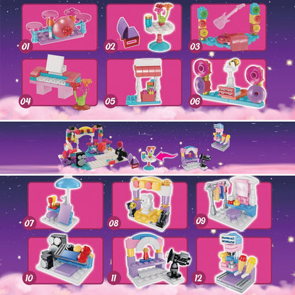 Cuburi de Constructie Accesorii (Blind Box)