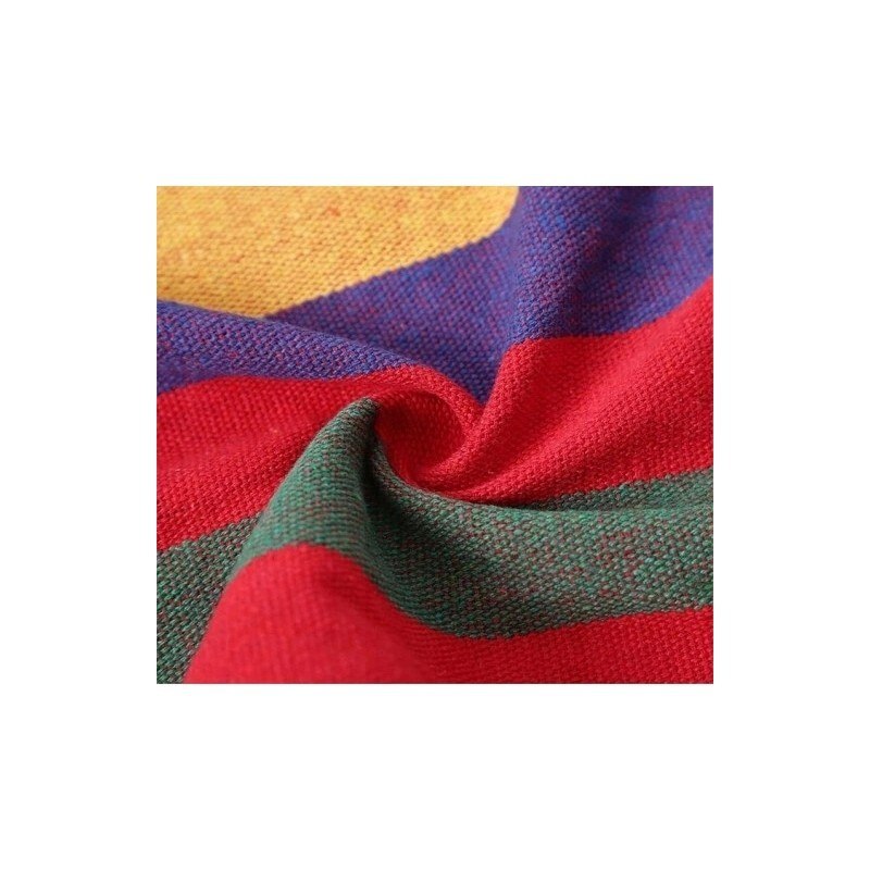Hamac de gradina, Bumbac, 250x80cm, 120 KG, Multicolor