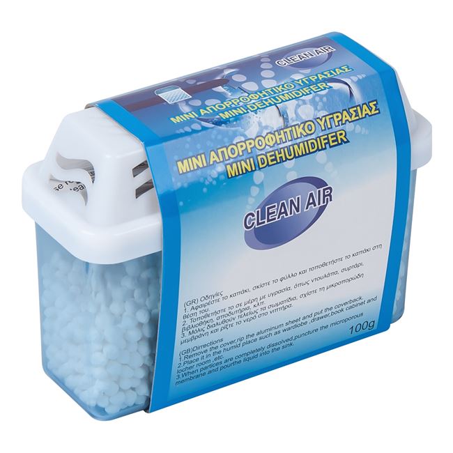 Set 5 dezumidificator pasiv Clean Air, fara miros, elimina mirosurile neplacute si umiditatea, 5x100g