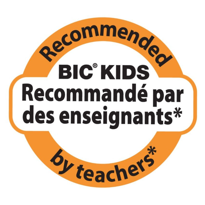 Set de 18 Carioci Lavabile Bic Kids, Culori Vii, Varf Fix Mediu, Capac ventilat, Multicolor
