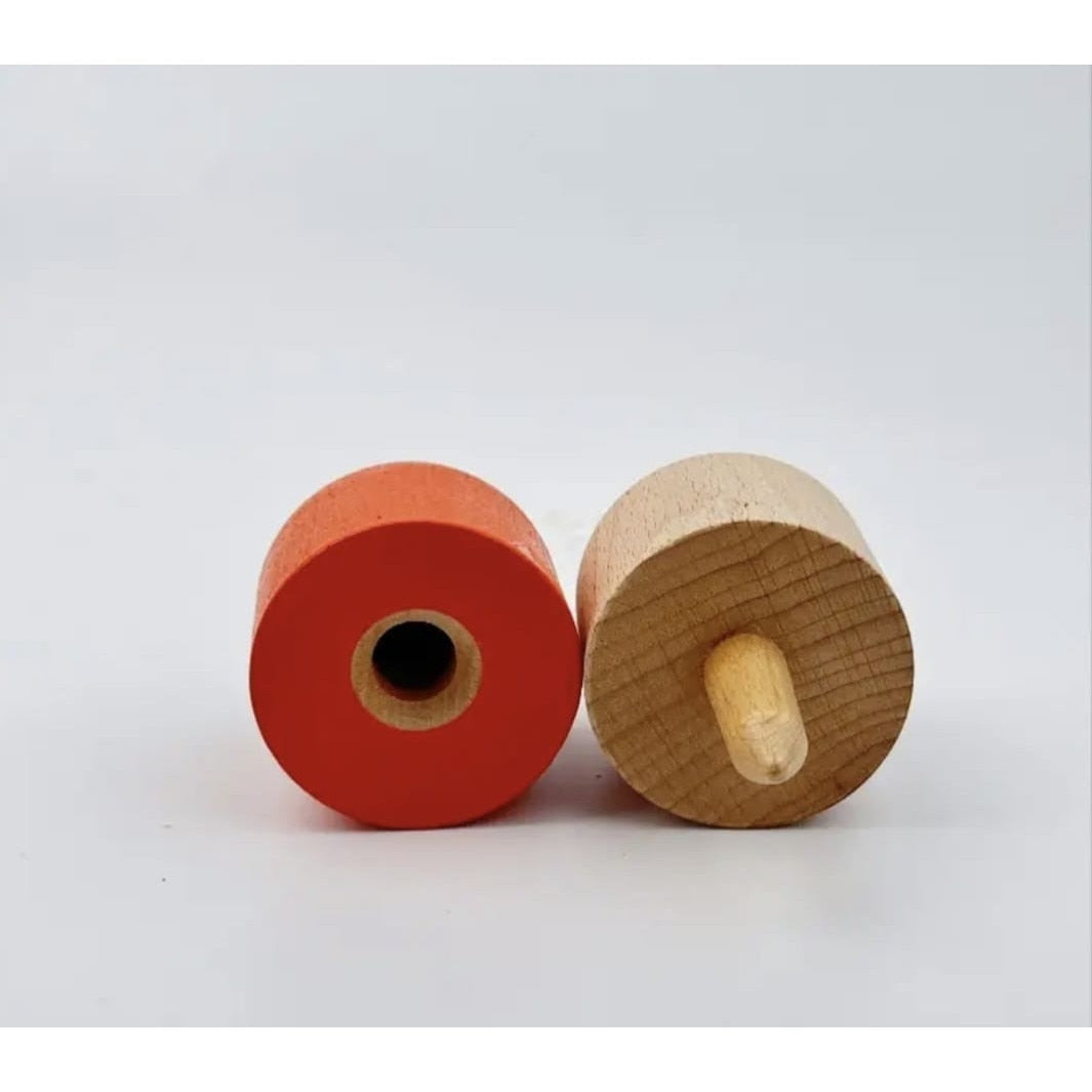 Kendama din lemn tip Pill, diverse culori, 11 cm