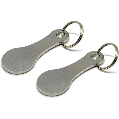 Breloc mini din aliaj de aluminiu pentru carucior de cumparaturi - Breloc mic Aldi cu suport pentru monede de 25 de centi pen