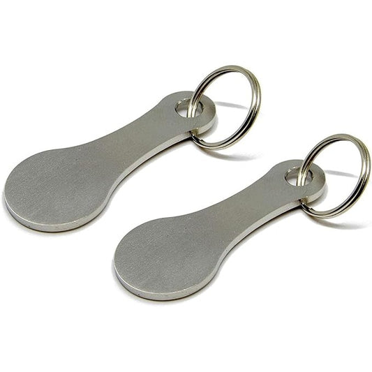 Breloc mini din aliaj de aluminiu pentru carucior de cumparaturi - Breloc mic Aldi cu suport pentru monede de 25 de centi pen