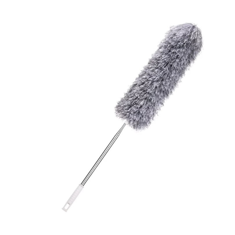 Pamatuf telescopic pentru praf si paianjeni, gri, maner extensibil pana la 250 cm