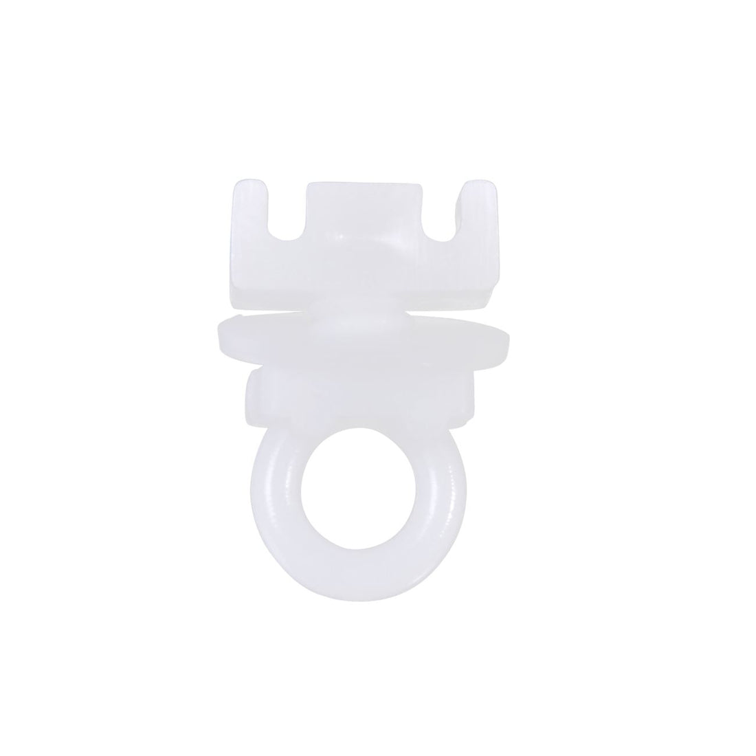 Opritor din plastic pentru sina perdea, set 10 bucati, alb, 10x15mm