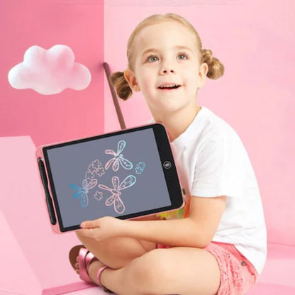Tableta digitala color LCD Panel, 10 inch, pentru scris si desenat, 27 cm, roz, 3 ani+