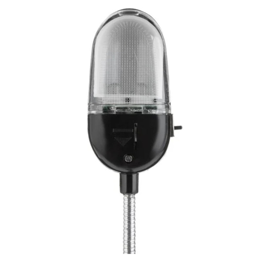 Lanterna de citit, cu clips de prindere si LED alb, neagra, 22x3cm