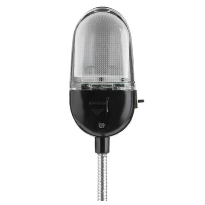 Lanterna de citit, cu clips de prindere si LED alb, neagra, 22x3cm