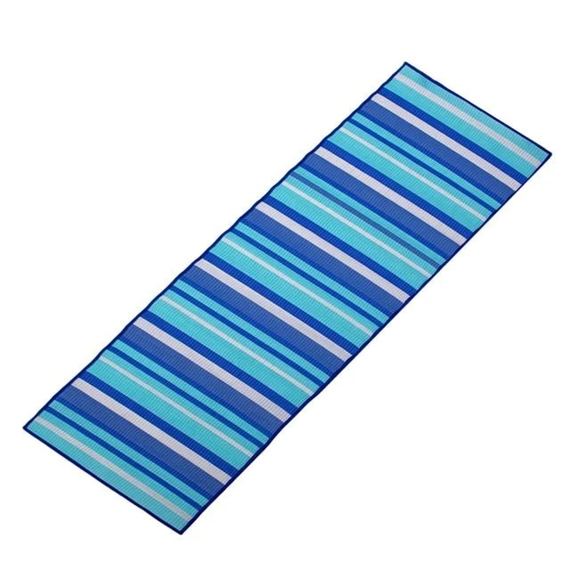 Rogojina de Plaja Rola din Plastic Bleu, 180x60cm, Alb Turcoaz