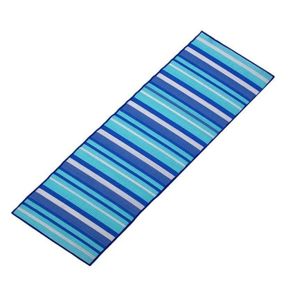 Rogojina de Plaja Rola din Plastic Bleu, 180x60cm, Alb Turcoaz