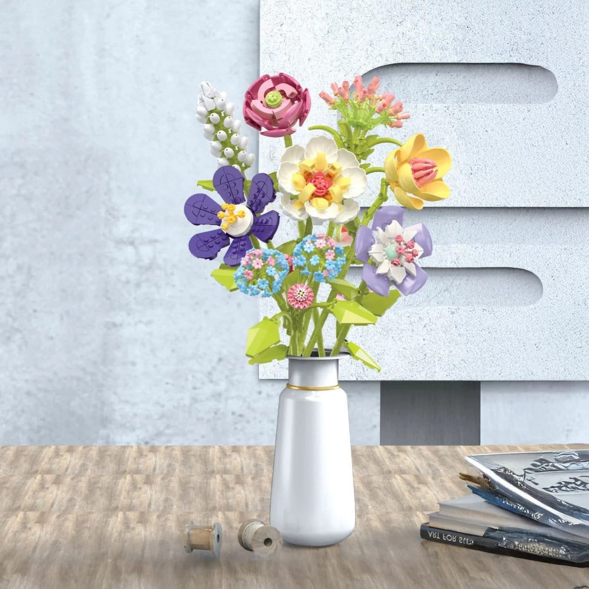 Cuburi de Constructie Flori (8 Modele)