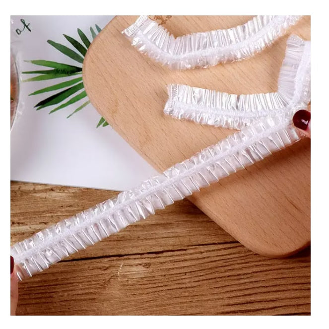 Set folii tip capace cu elastic de unica folosinta pentru conservare alimente, 45cm- 60 buc