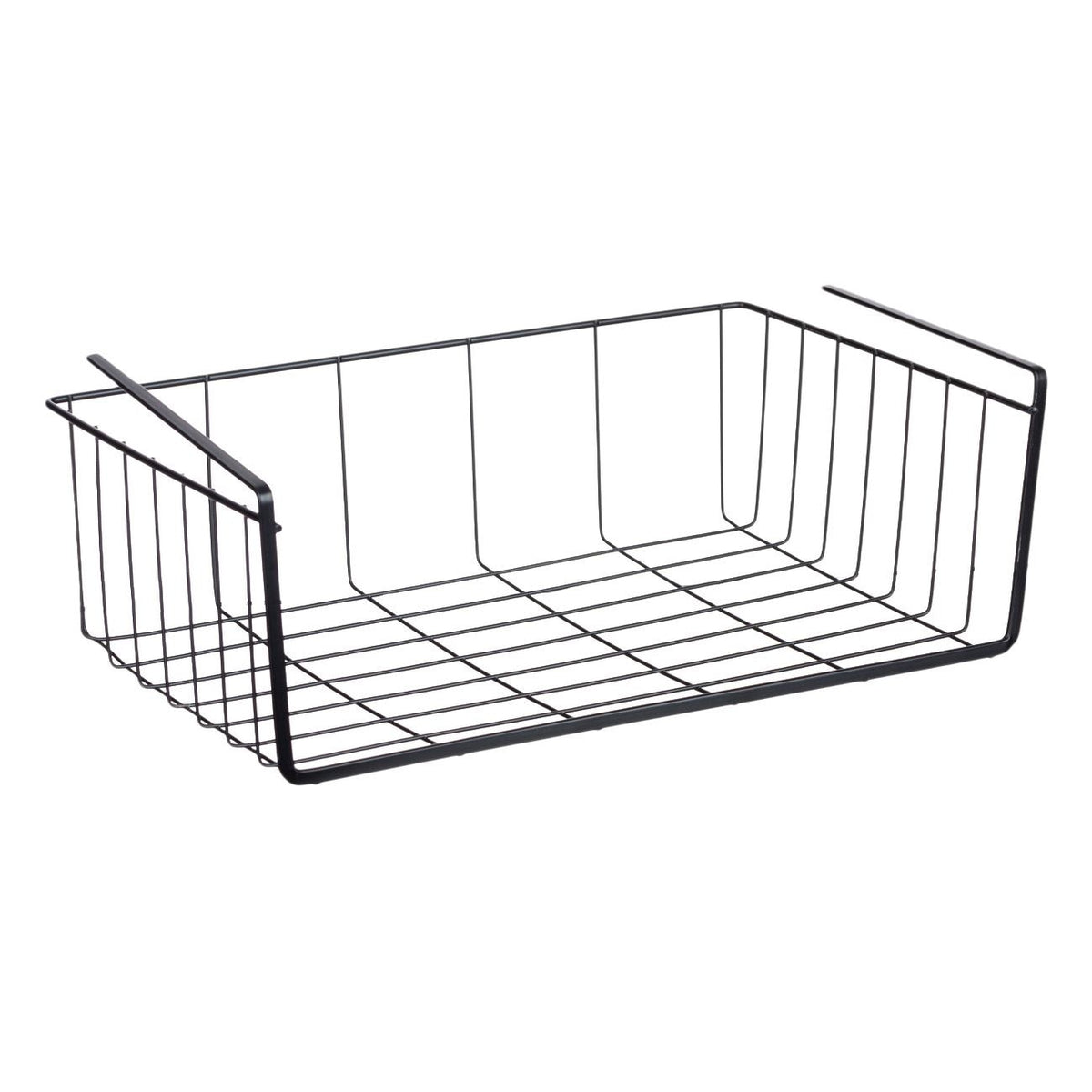 Raft suspendabil organizator metalic negru 40x26x13cm