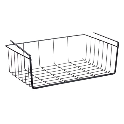 Raft suspendabil organizator metalic negru 40x26x13cm