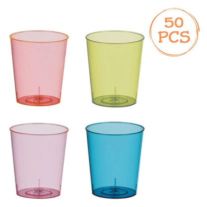 Set Pahare Shot, Reutilizabile, Multicolor, Capacitate 60ml, 50 Bucati