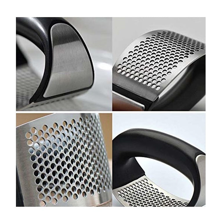 Presa pentru usturoi manuala, curbata, inox, usor de curatat